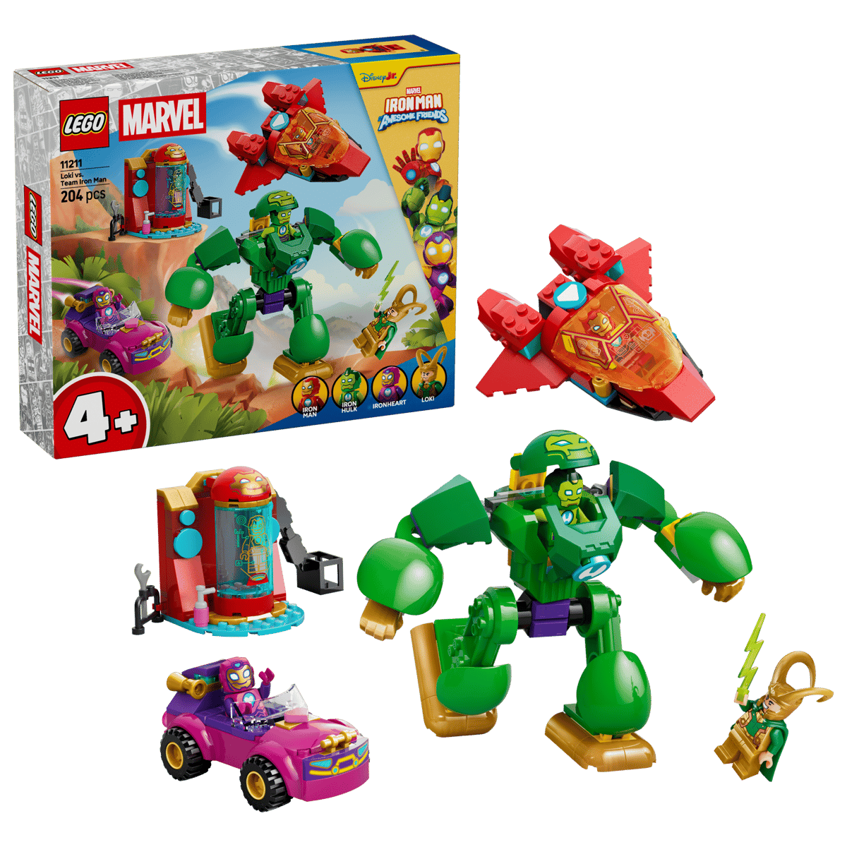 Lego Marvel Disney Jr Loki vs. Team Iron Man 11211