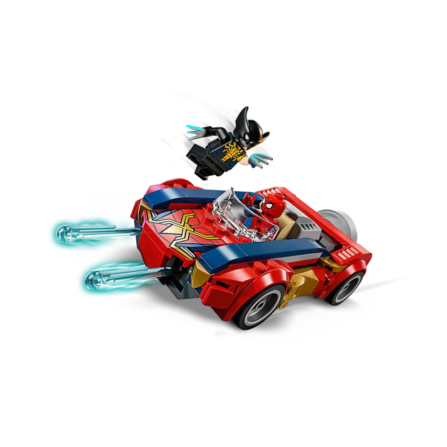 Lego Marvel Spider-Man Car vs. Venomized Wolverine 76336