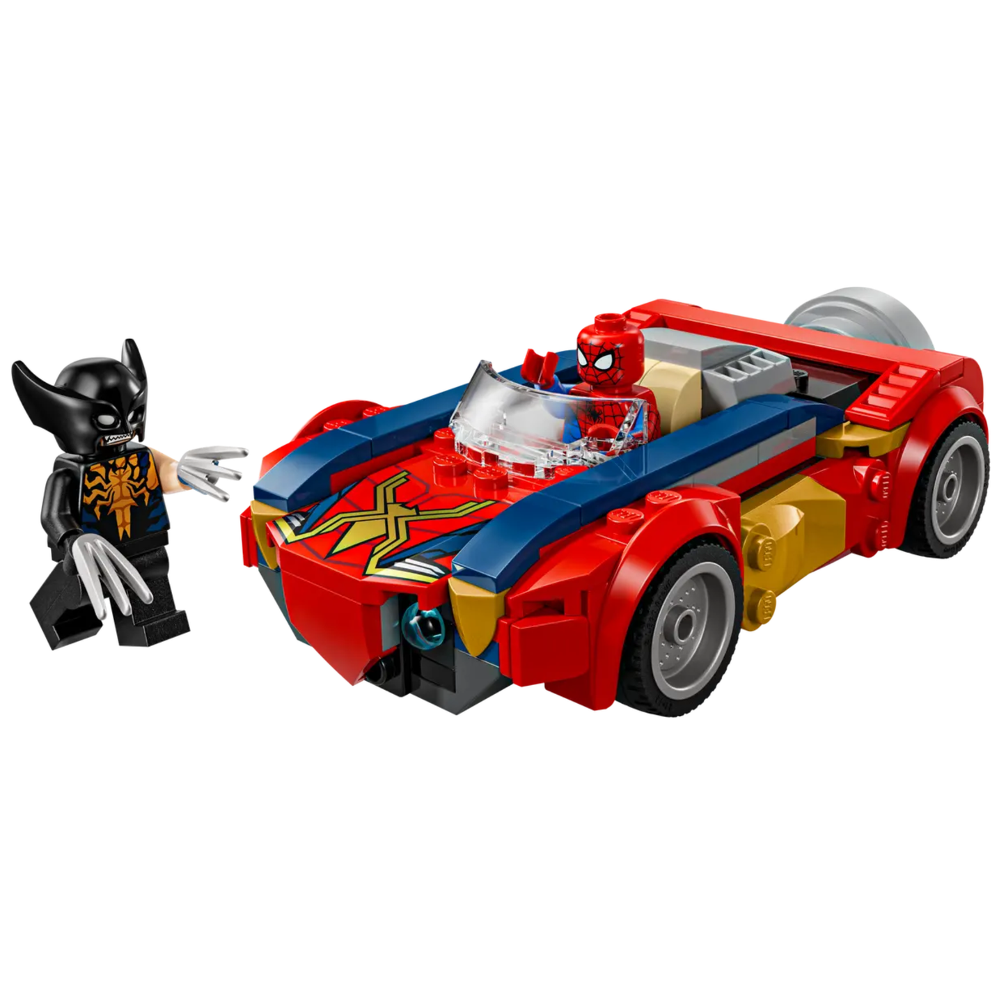 Lego Marvel Spider-Man Car vs. Venomized Wolverine 76336