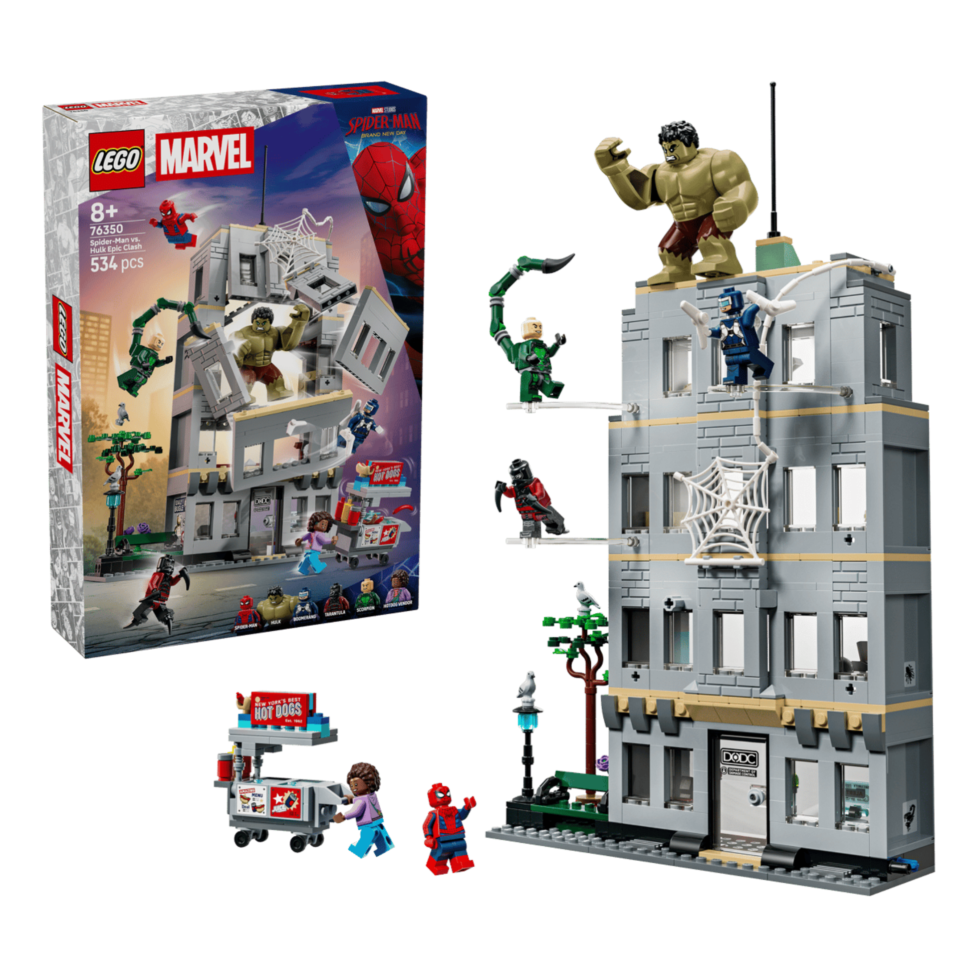 Lego Marvel Spider-Man vs. Hulk Epic Clash 76350