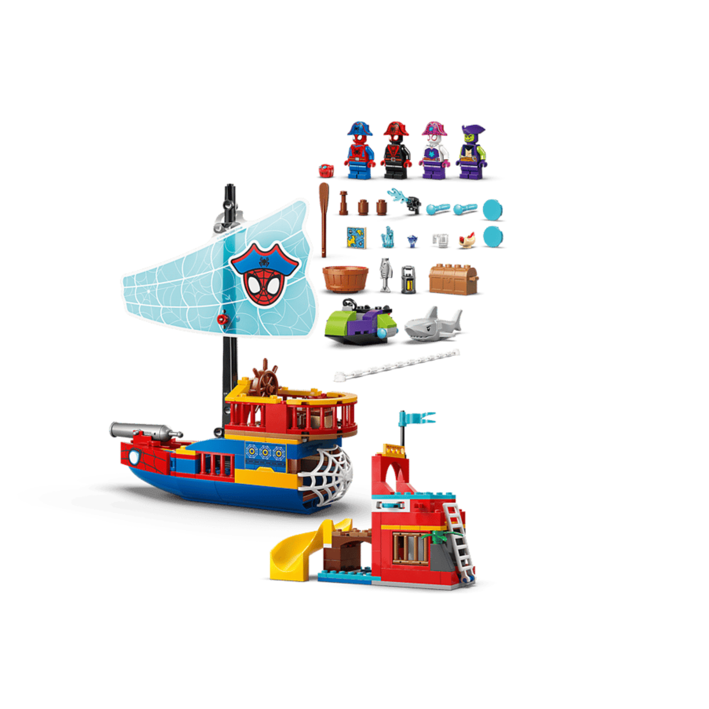 Lego Marvel Team Spidey Pirate Ship 11208
