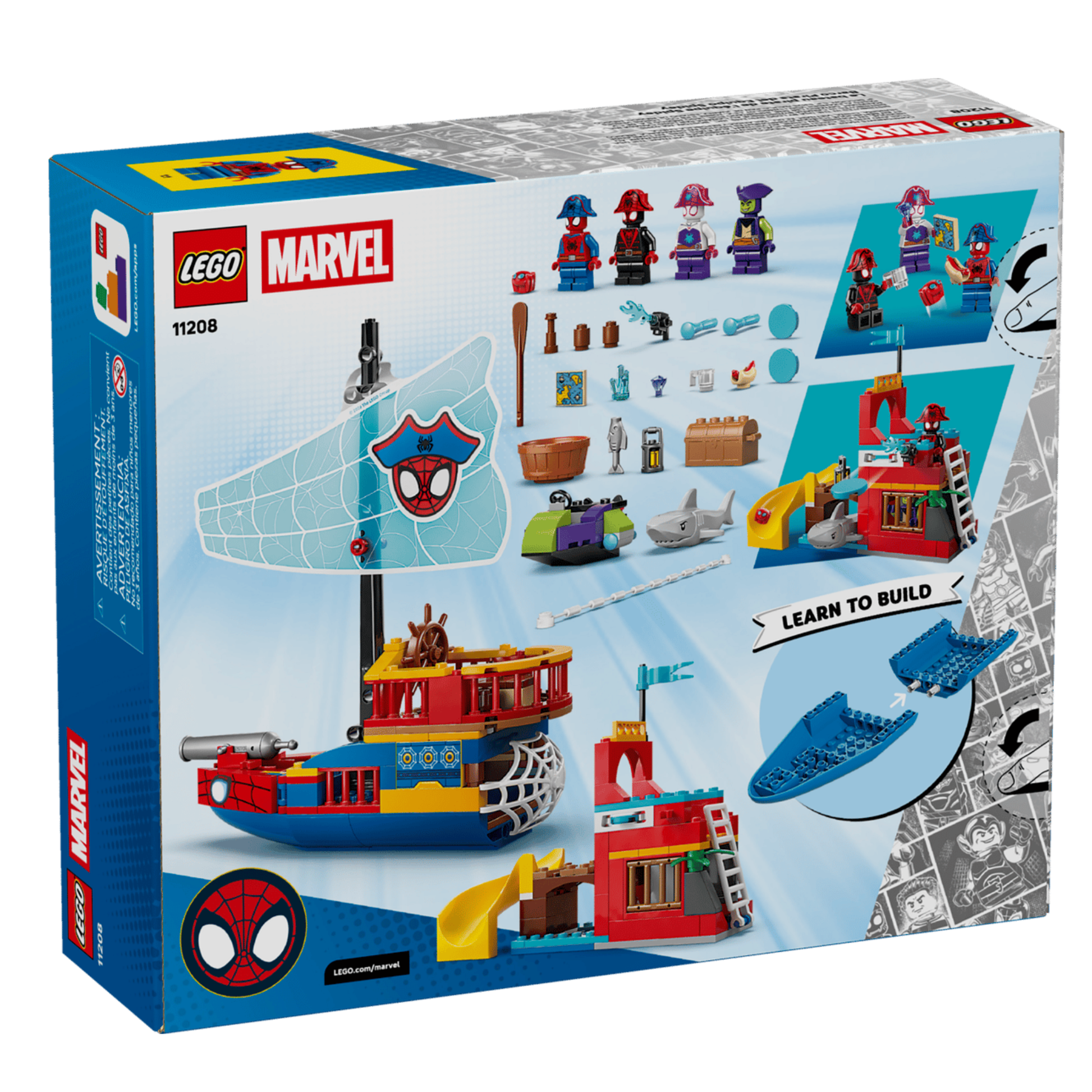 Lego Marvel Team Spidey Pirate Ship 11208