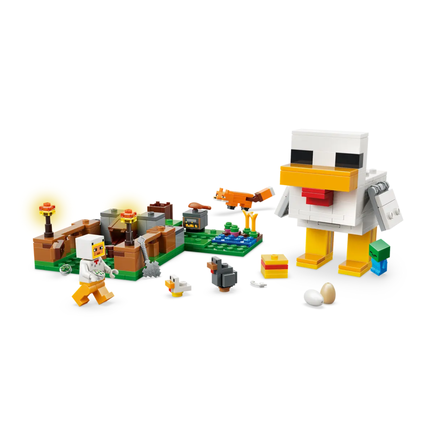 Lego Minecraft Chicken Farm 21585