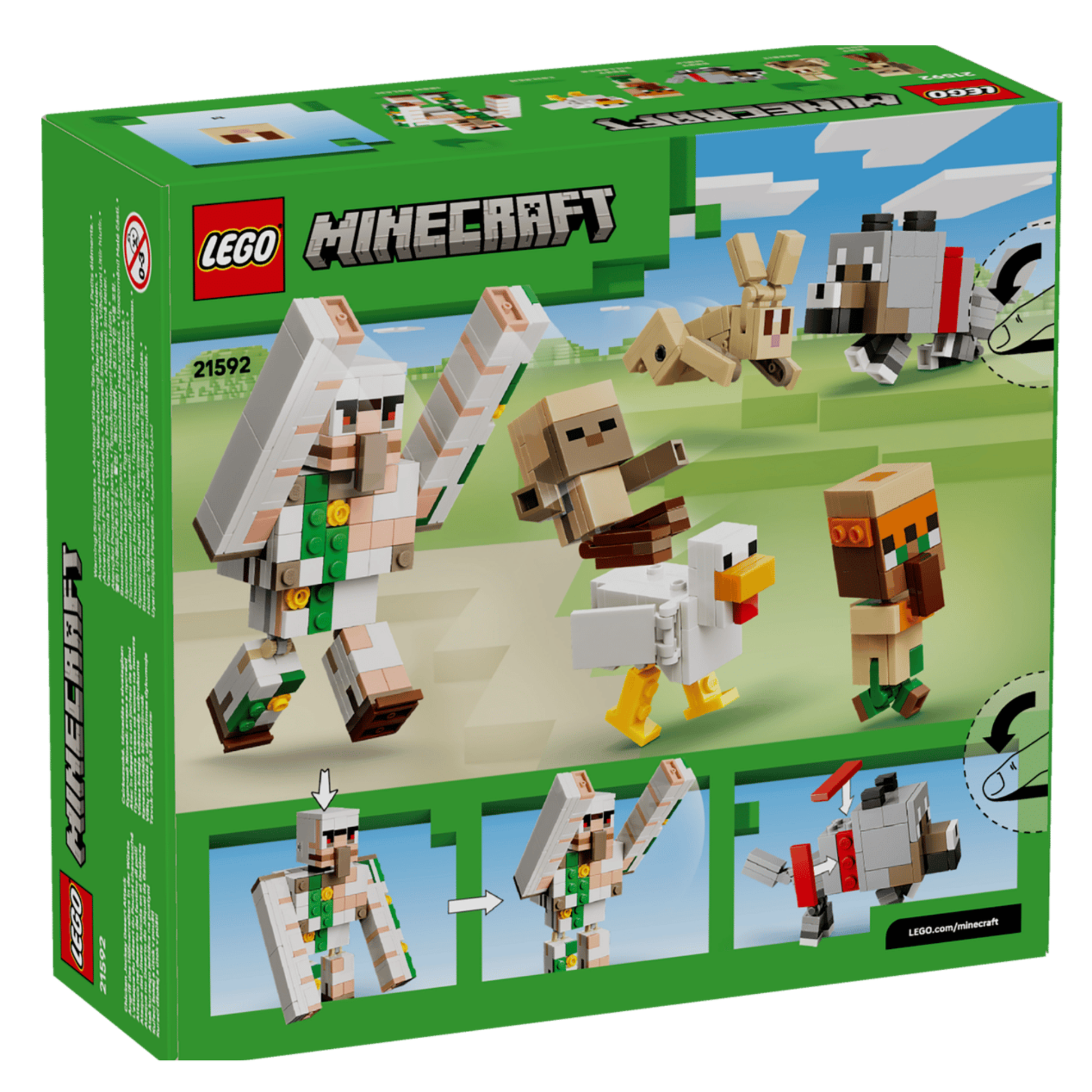 Lego Minecraft Chicken Jockey Desert Attack 21592
