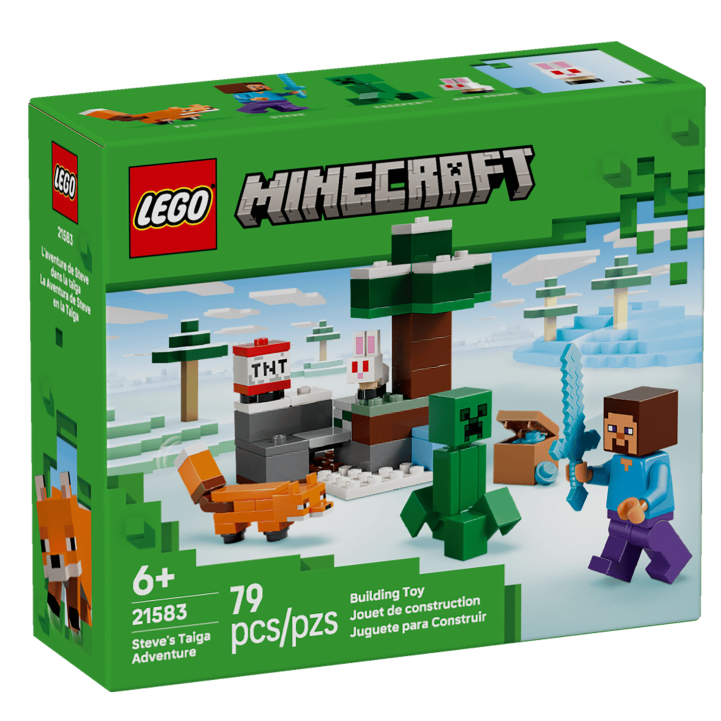 Lego Minecraft Steve's Taiga Adventure 21583
