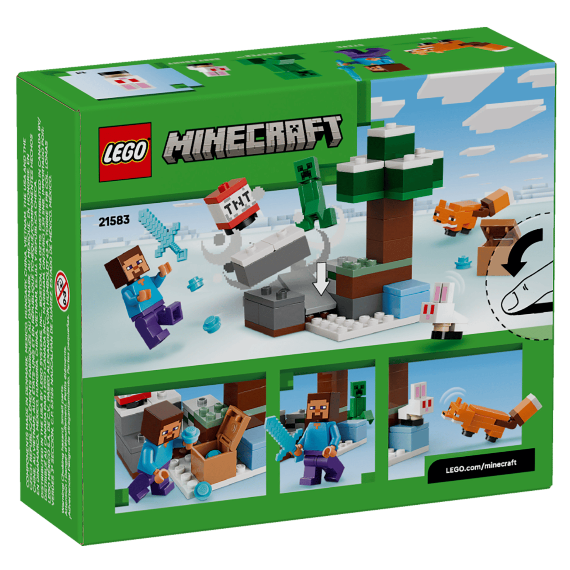 Lego Minecraft Steve's Taiga Adventure 21583