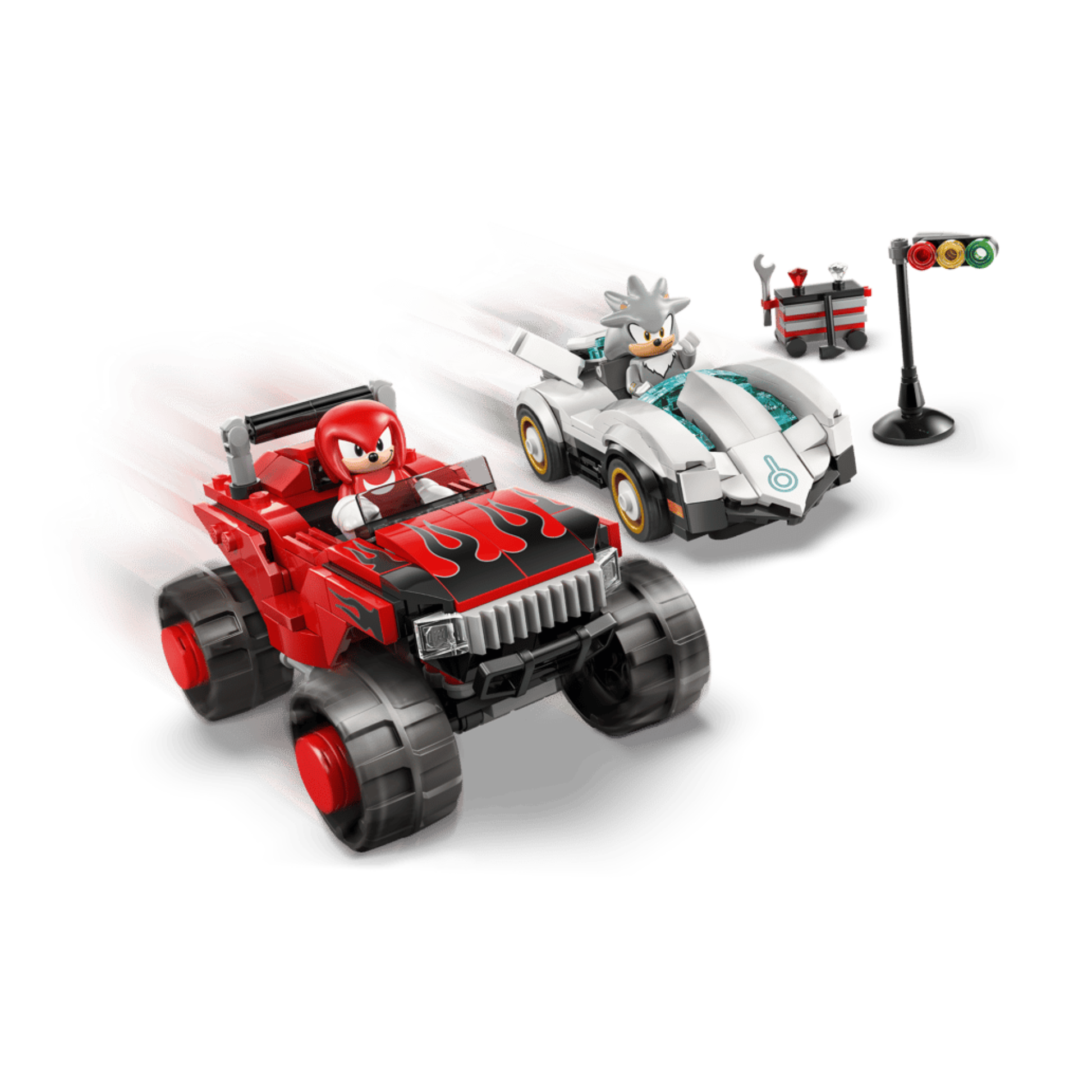 Lego Sonic the Hedgehog Silver's Car vs. Knuckles' Monster Truck 77118