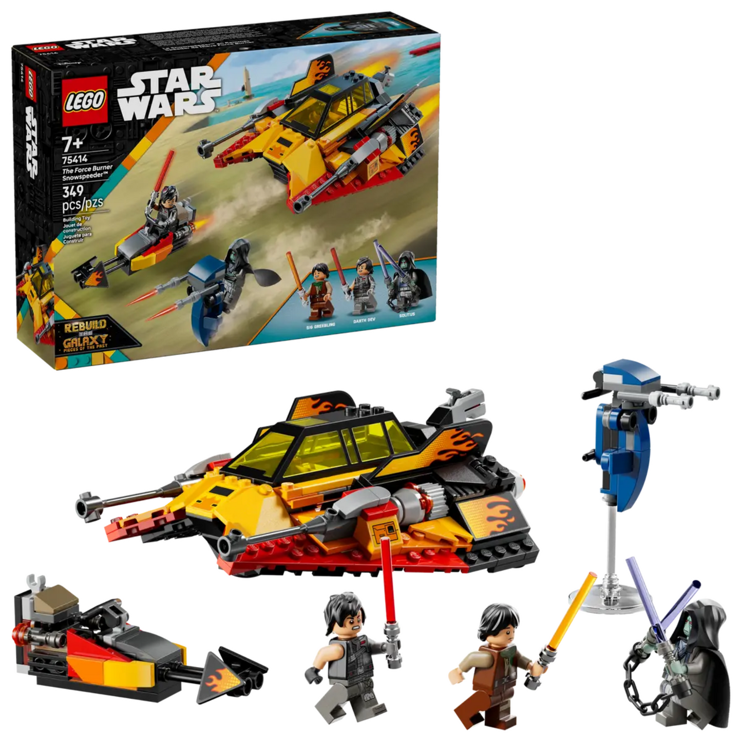 Lego Star Wars The Force Burner Snowspeeder 75414