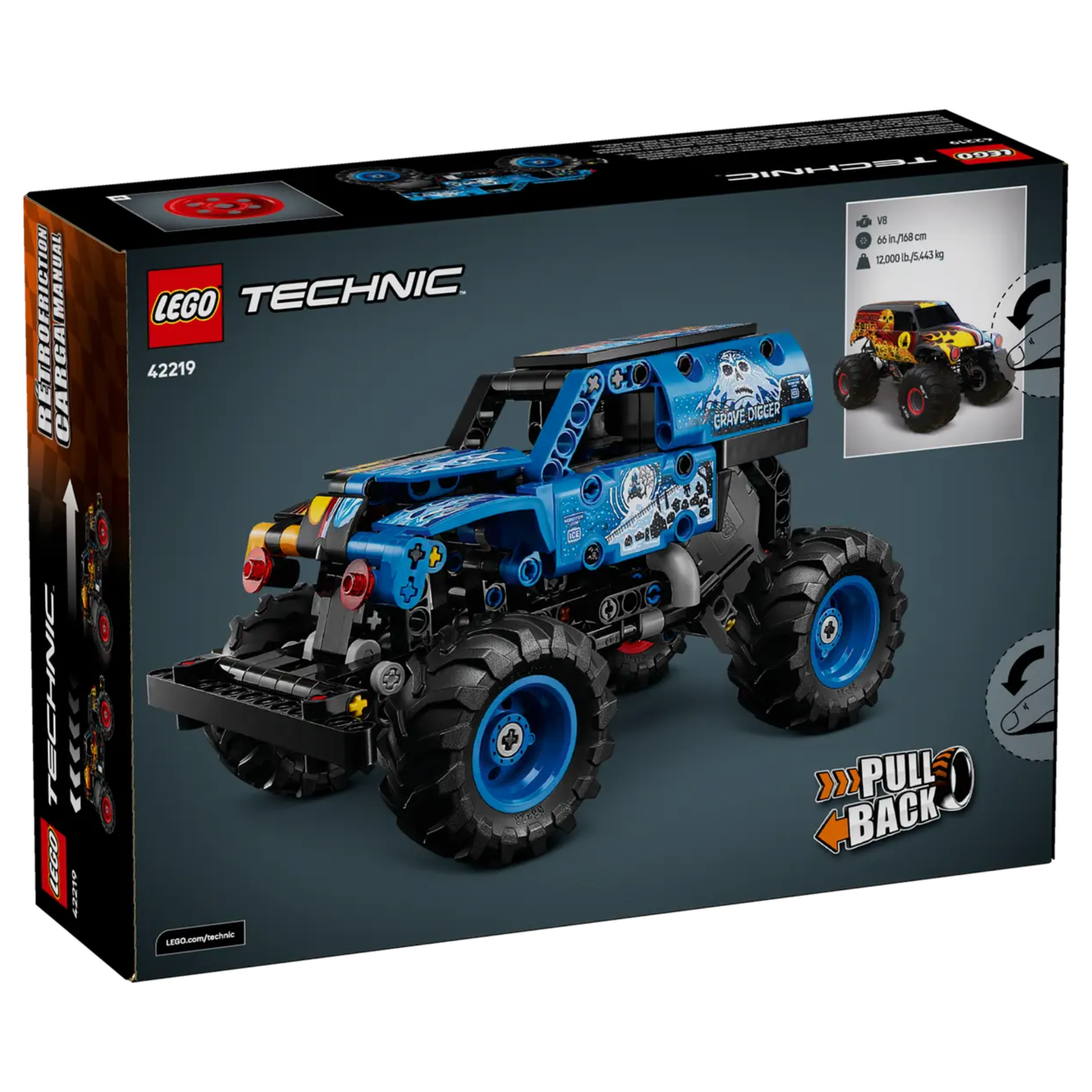 Lego Technic Monster Jam Grave Digger Fire and Ice 42219