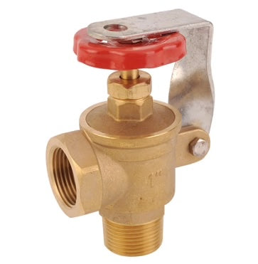 Locking Angle Brass Gate Valve 1” M x F