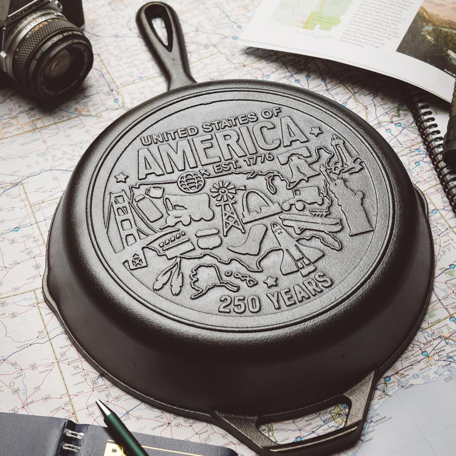 Lodge America's 250th Anniversary Special Edition Cast Iron Skillet 26cm