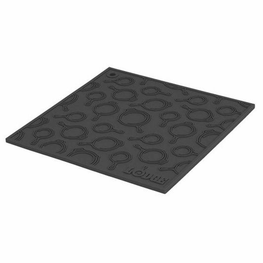 Lodge Square Silicone Trivet Black 15x15cm