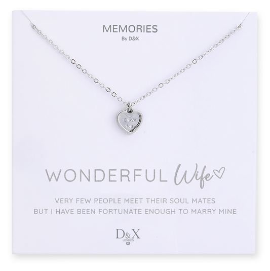 D&X Occasions Wonderful Wife Necklace