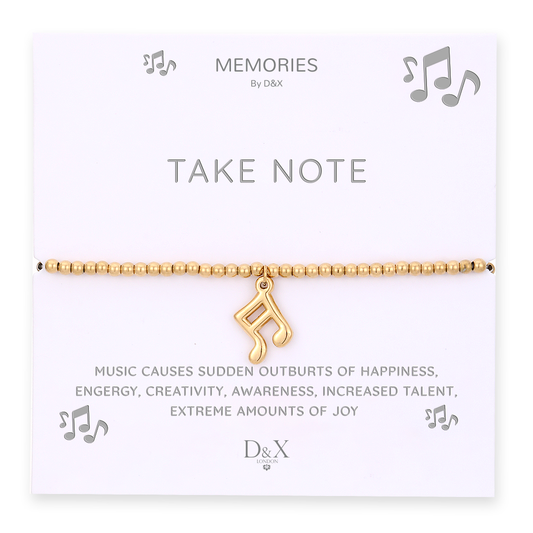 D&X Occasions Take Note Bracelet