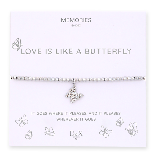 D&X Occasions Love is Like a Butterfly Bracelet