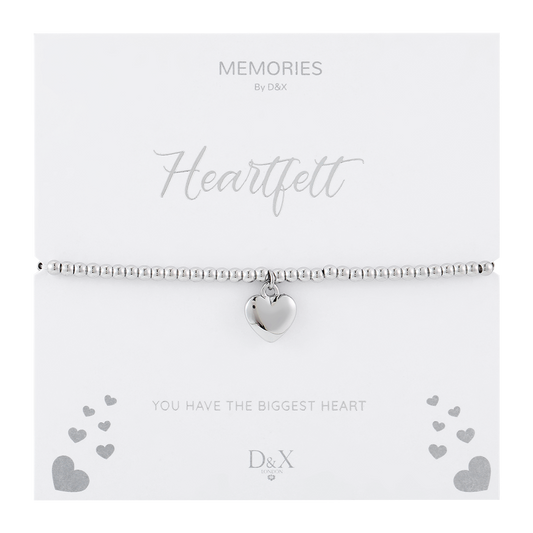 D&X Occasions Heartfelt Silver Bracelet