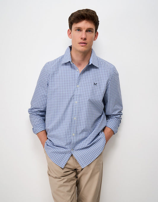 Crew Clothing Classic-Fit Multi-Check Poplin Shirt