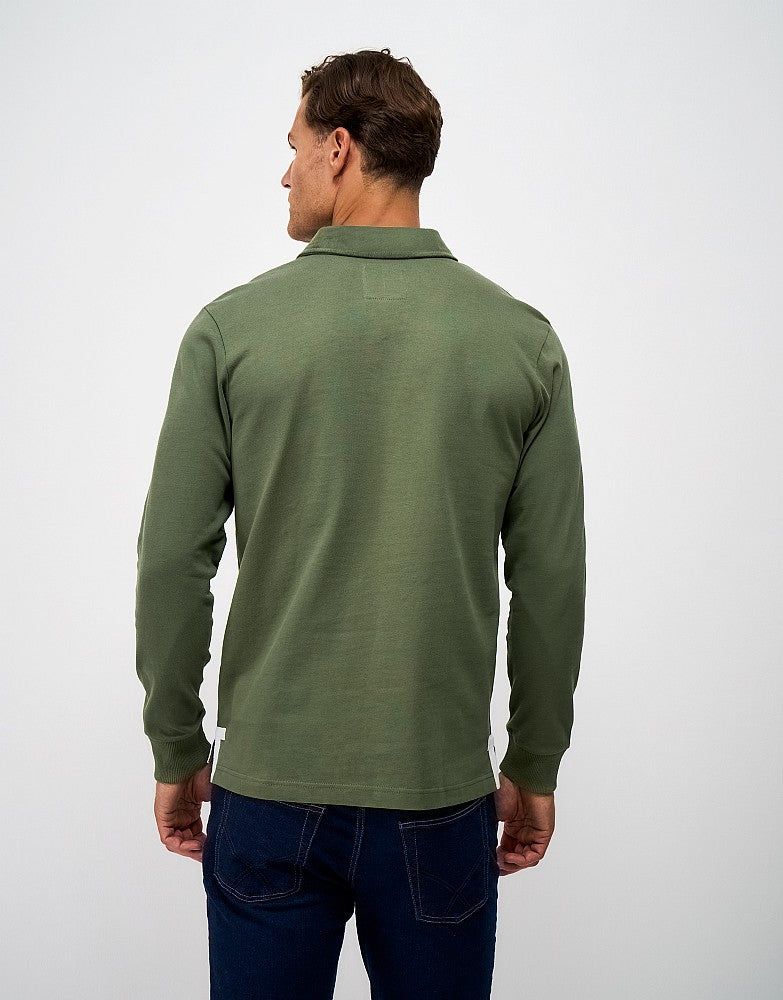 Crew Clothing Mens Cord Collar Cotton Rugby Shirt