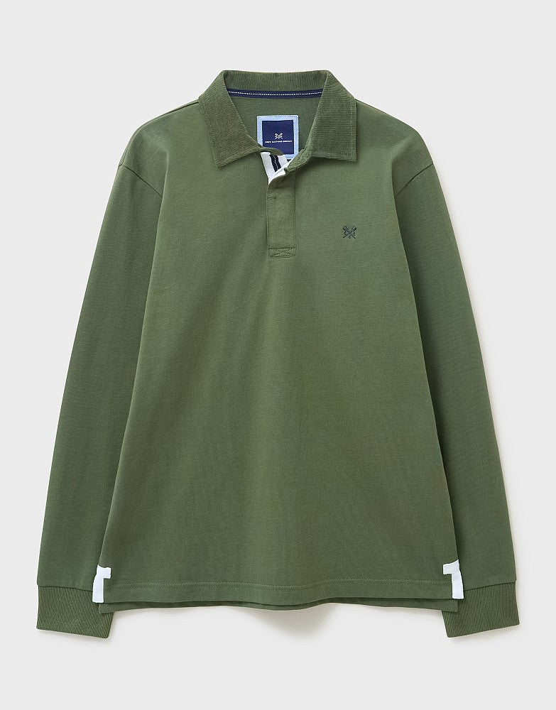 Crew Clothing Mens Cord Collar Cotton Rugby Shirt