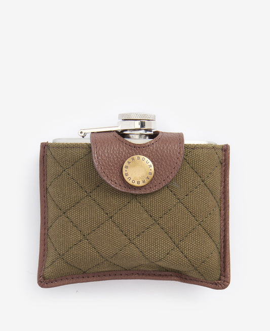 Barbour Quilted Padbury Hip Flask