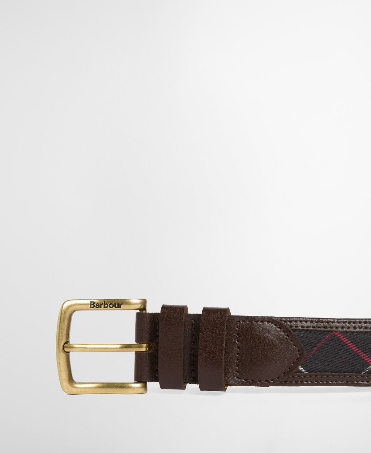Barbour Girvan Tartan Leather Belt