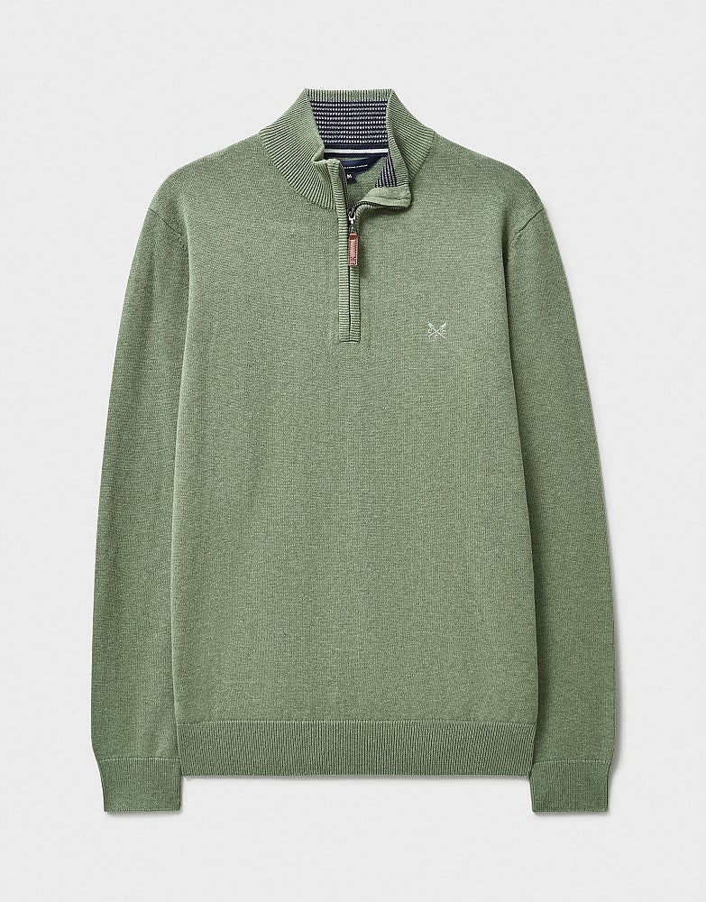 Crew Clothing Organic Cotton Half Zip Jumper