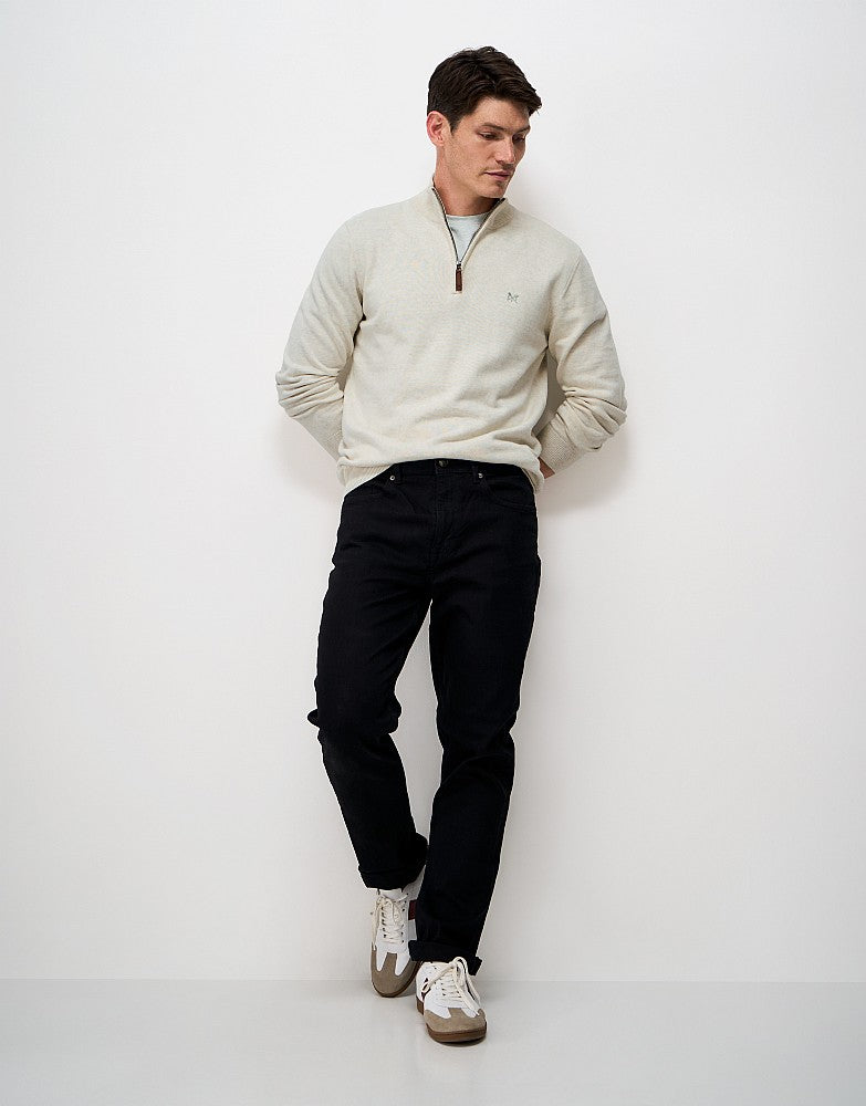 Crew Clothing Organic Cotton Half Zip Jumper