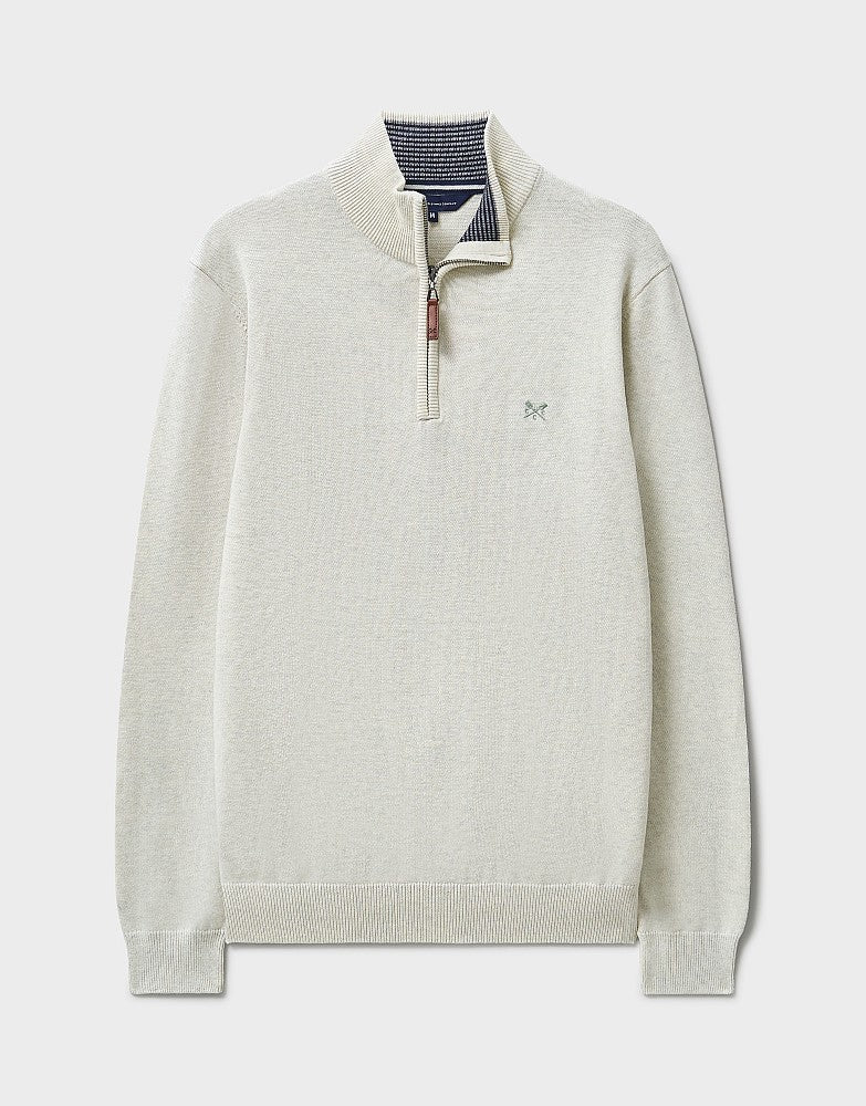 Crew Clothing Organic Cotton Half Zip Jumper