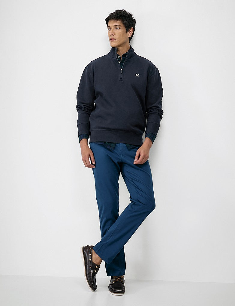 Crew Clothing Pique Half-Zip Sweatshirt