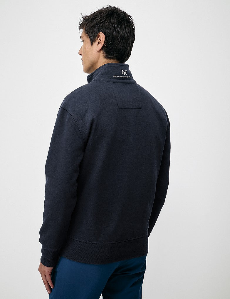 Crew Clothing Pique Half-Zip Sweatshirt