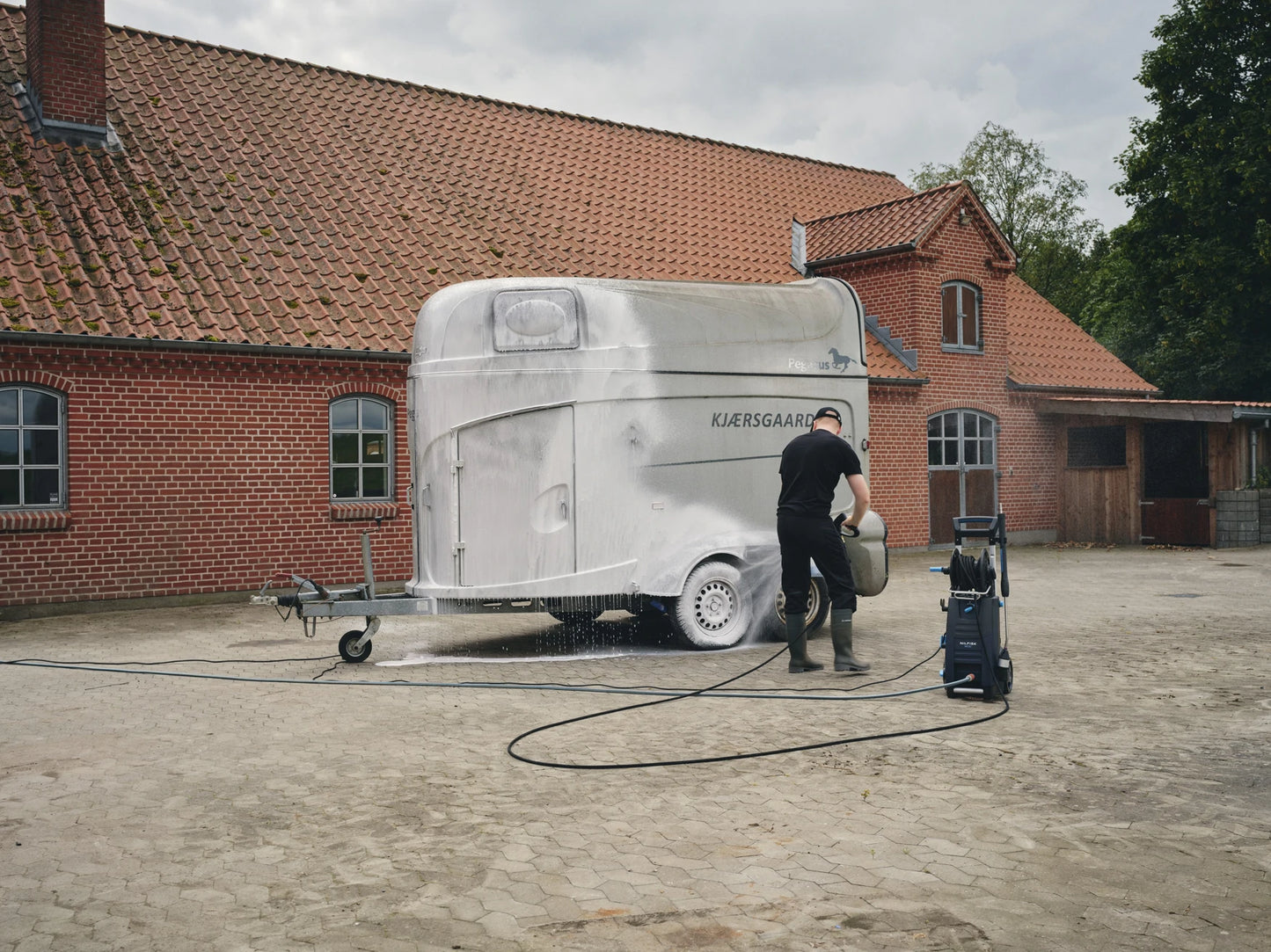 Nilfisk MC 2C-140/610 XT Cold Water Pressure Washer with Hose Reel