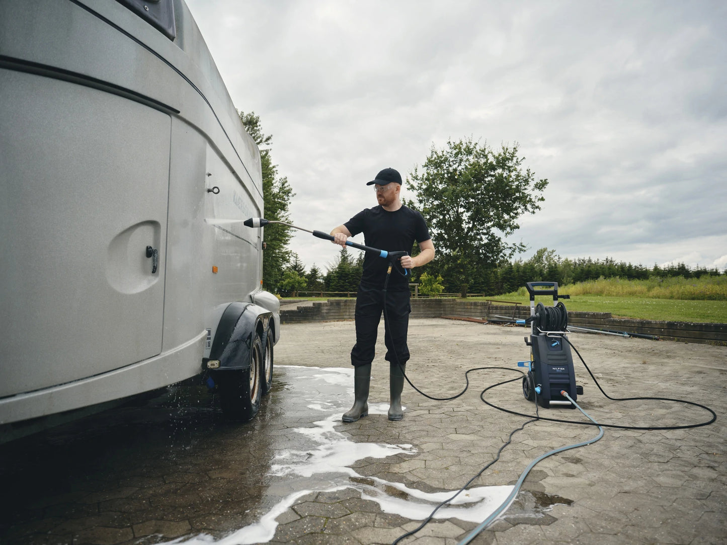 Nilfisk MC 2C-140/610 XT Cold Water Pressure Washer with Hose Reel