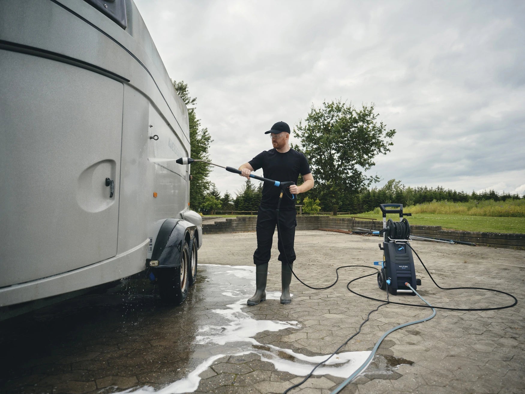 Nilfisk MC 2C-140/610 XT Cold Water Pressure Washer with Hose Reel