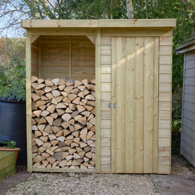 Forest Garden Medium Overlap Log/Tool Store