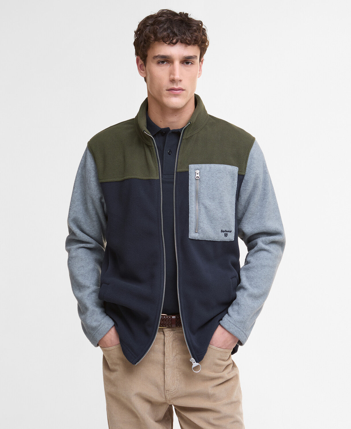 Barbour Colour Block Fleece Jacket