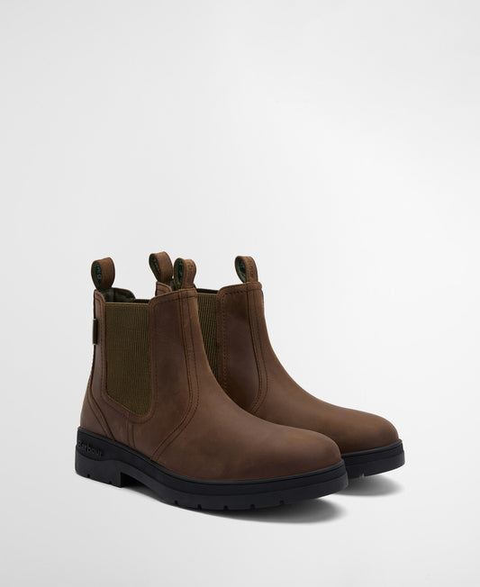Barbour Turnbull Chelsea Boots in Dark Brown