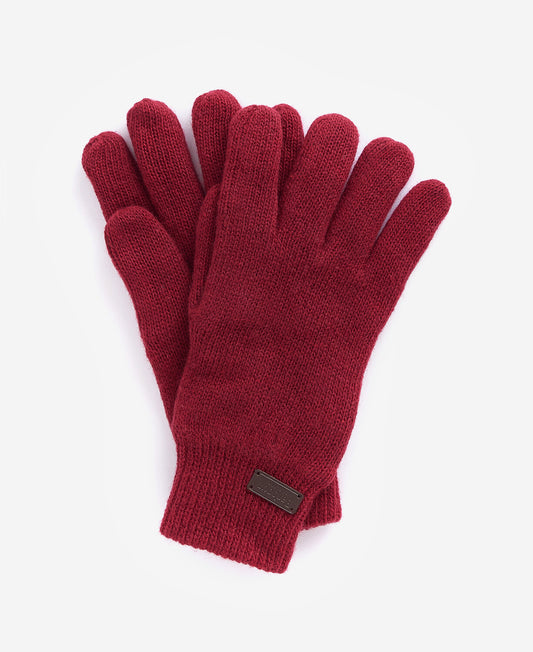 Barbour Carlton Gloves - Cranberry