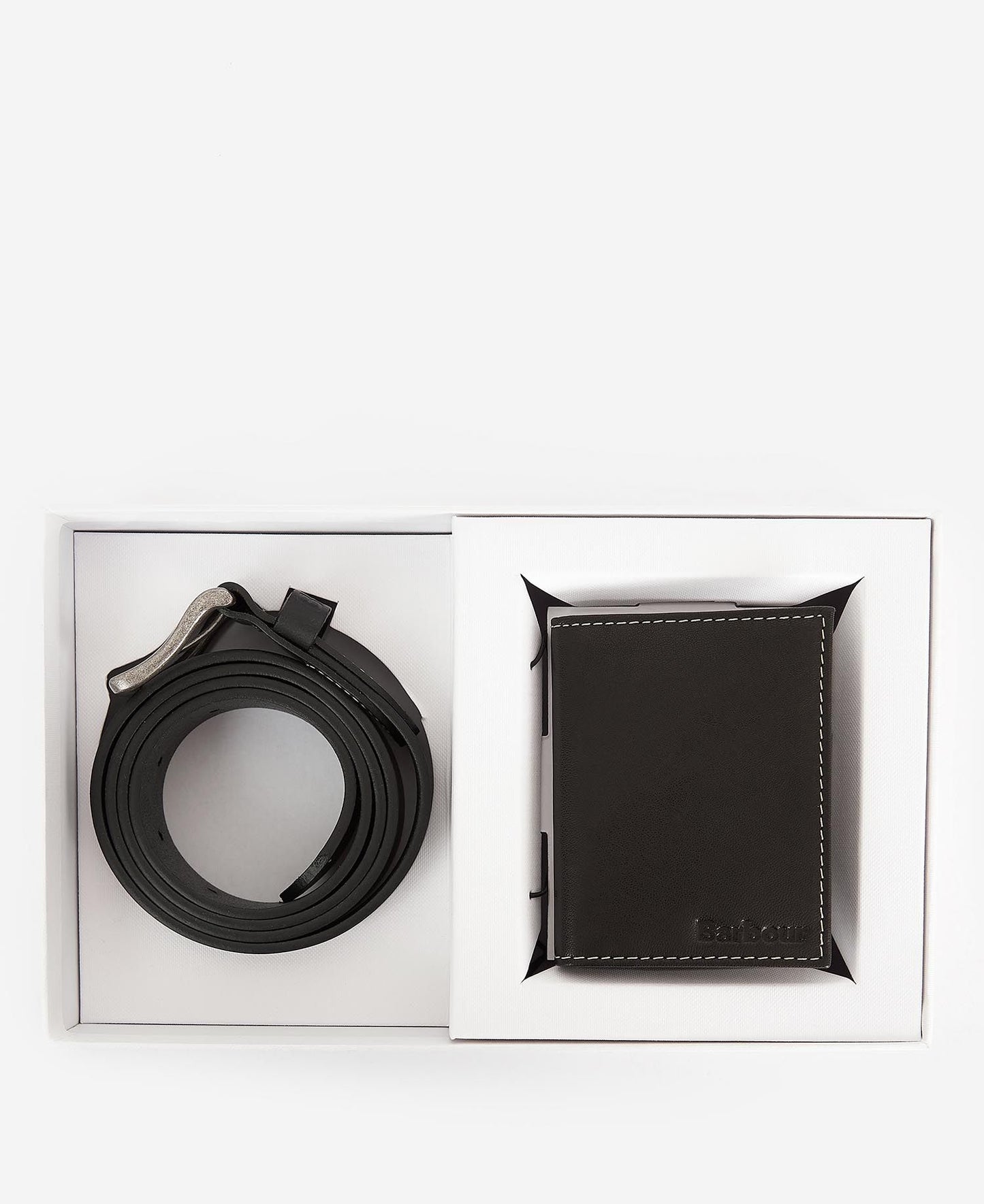Barbour Leather Belt & Bifold Gift Set