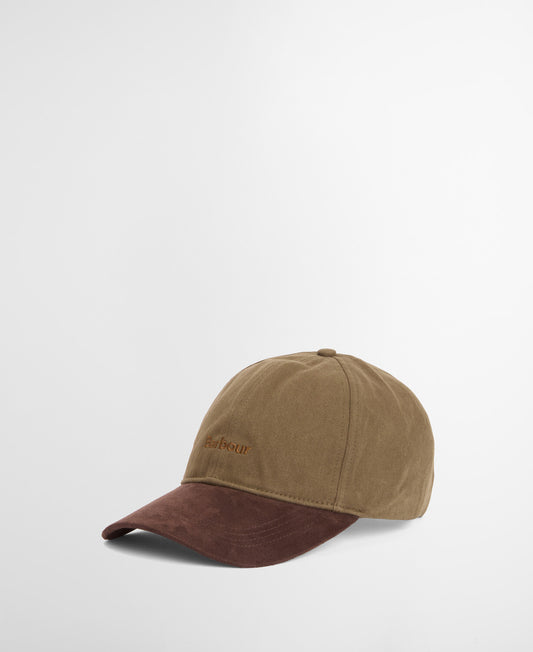 Barbour Langdale Sports Cap in Olive/Brown