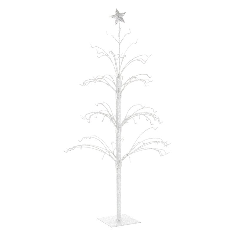Heaven Sends - Medium White Glitter Metal Tree