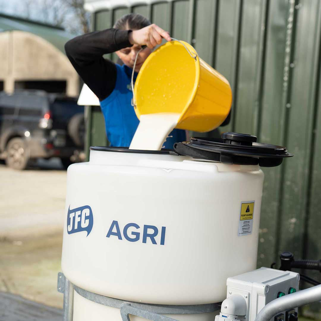 JFC 170 Litre Milk Kart with Mixer and Pump
