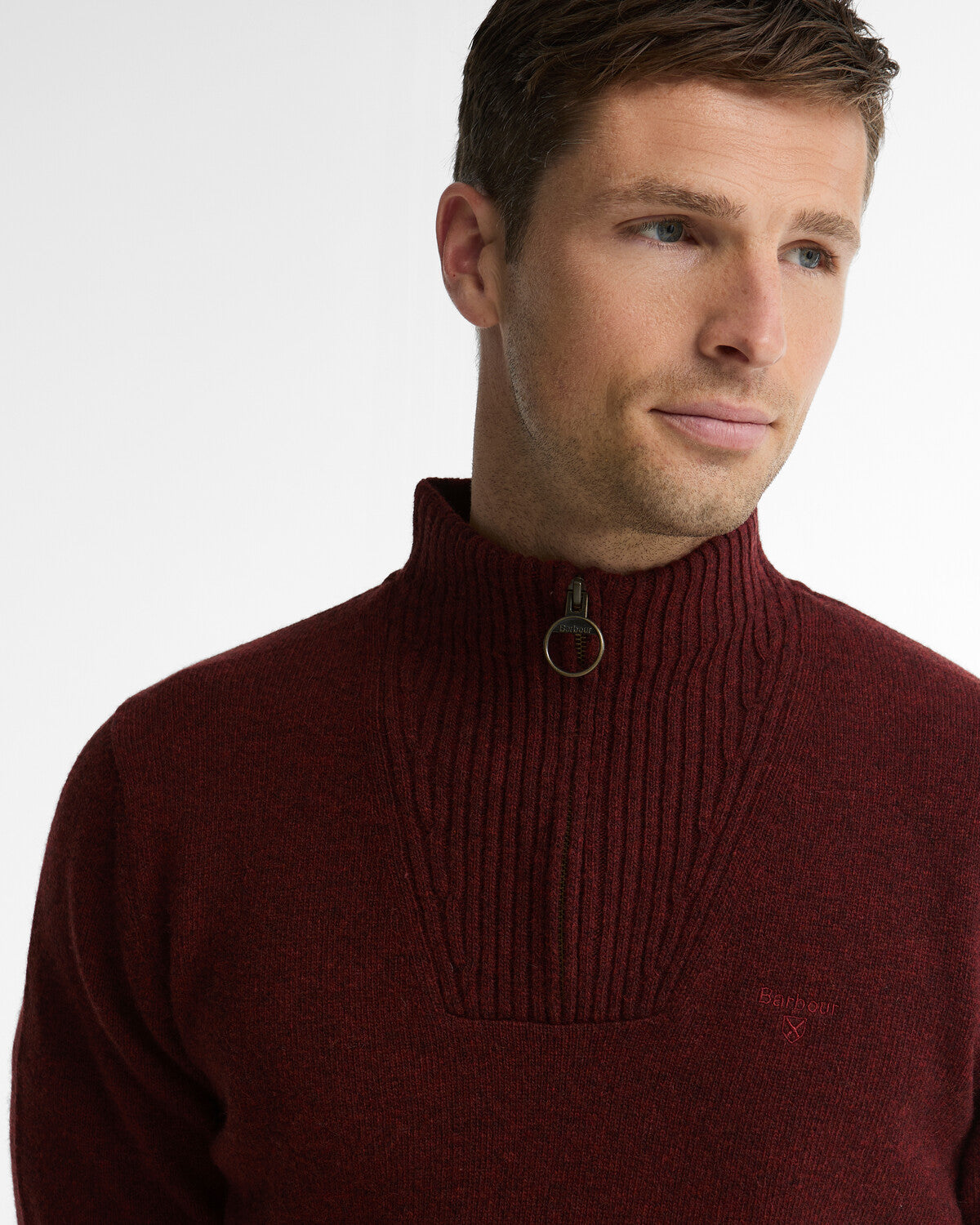Barbour Essential Lambswool Half Zip Jumper