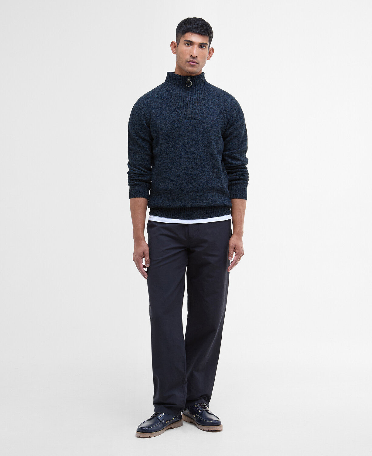 Barbour Essential Lambswool Half Zip Jumper