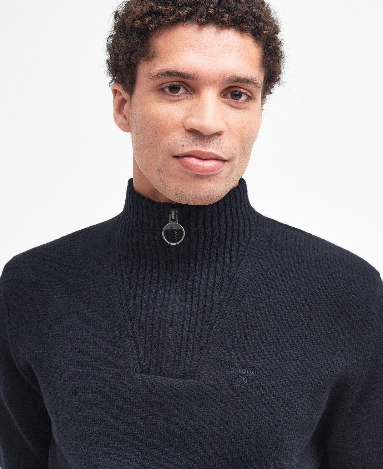 Barbour Essential Lambswool Half Zip Jumper
