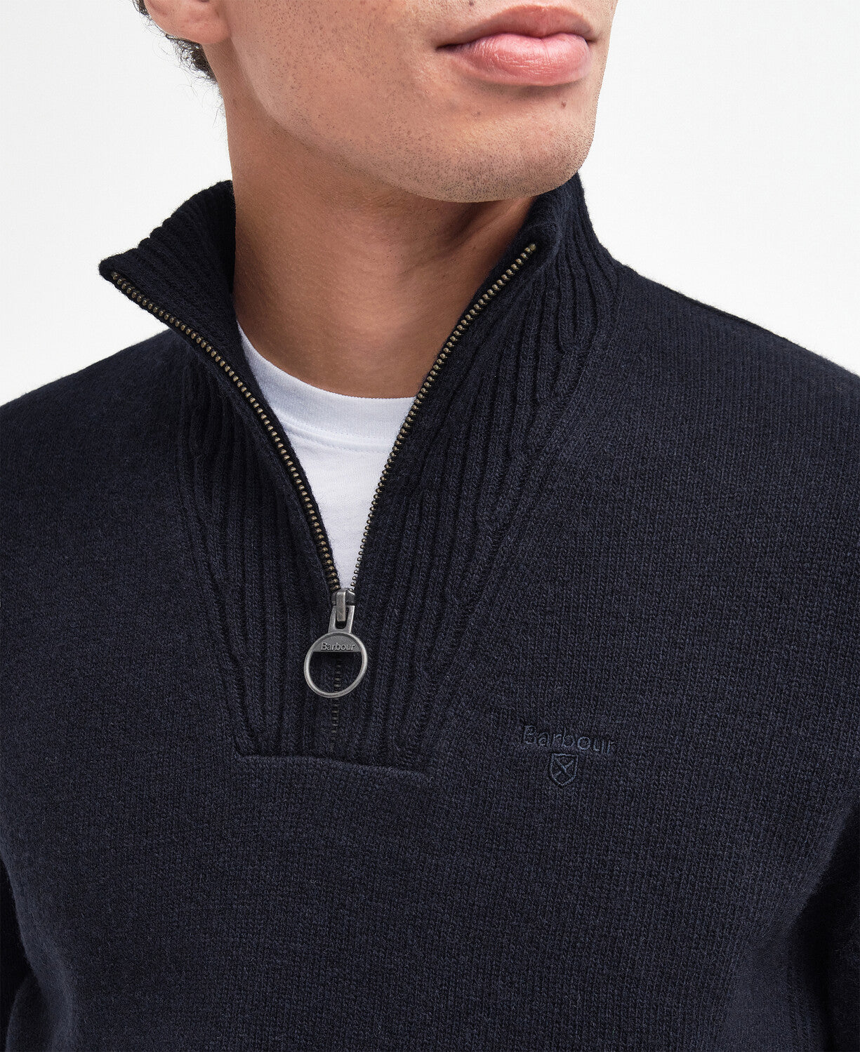 Barbour Essential Lambswool Half Zip Jumper