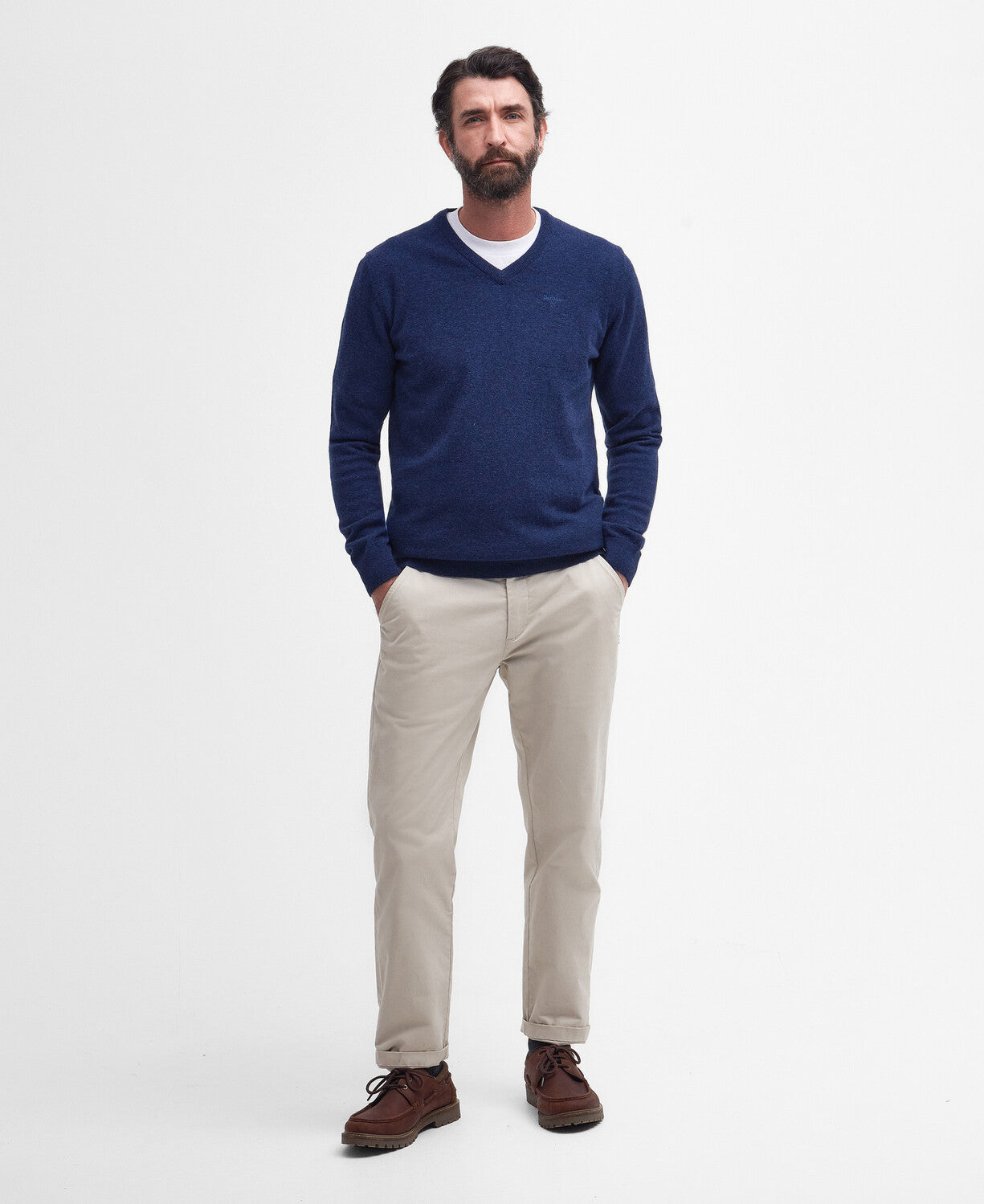 Barbour Essential Lambswool V Neck Jumper