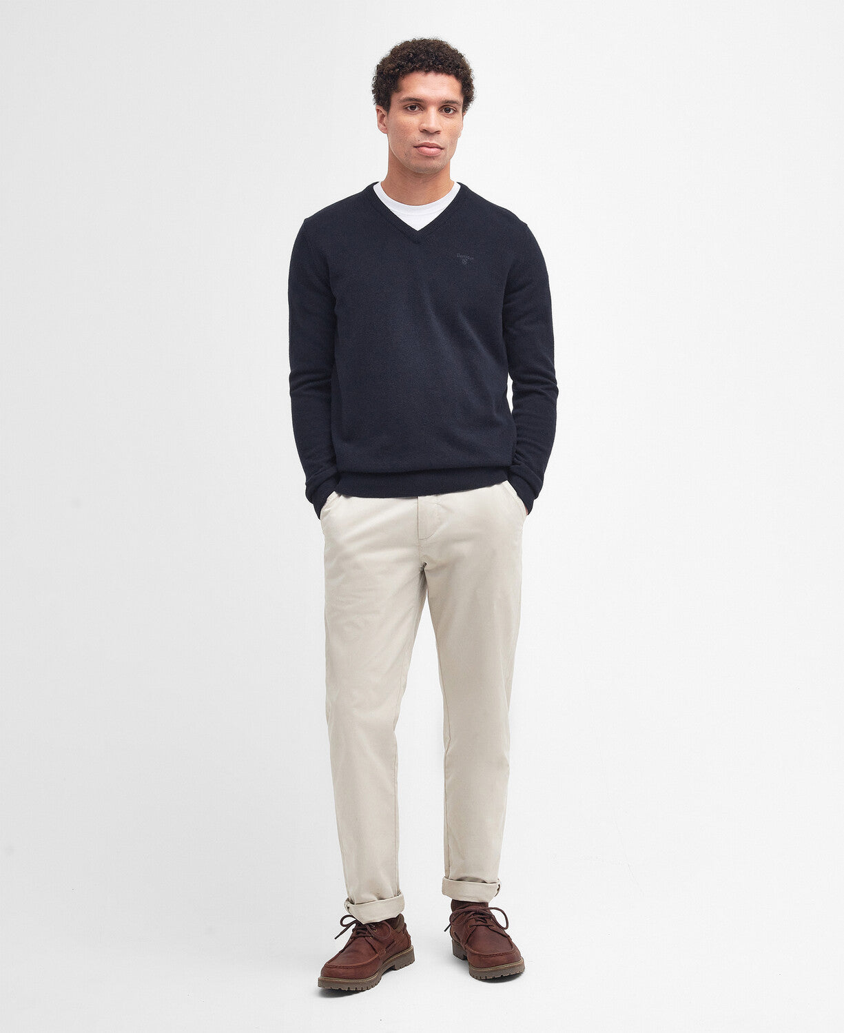 Barbour Essential Lambswool V Neck Jumper