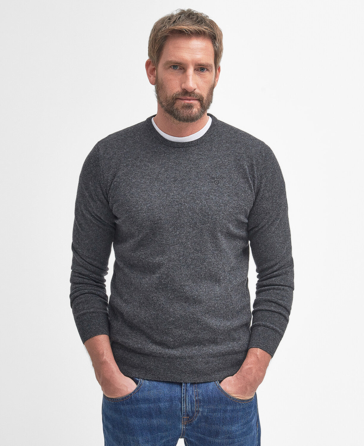 Barbour Essential Lambswool Crew Neck Jumper