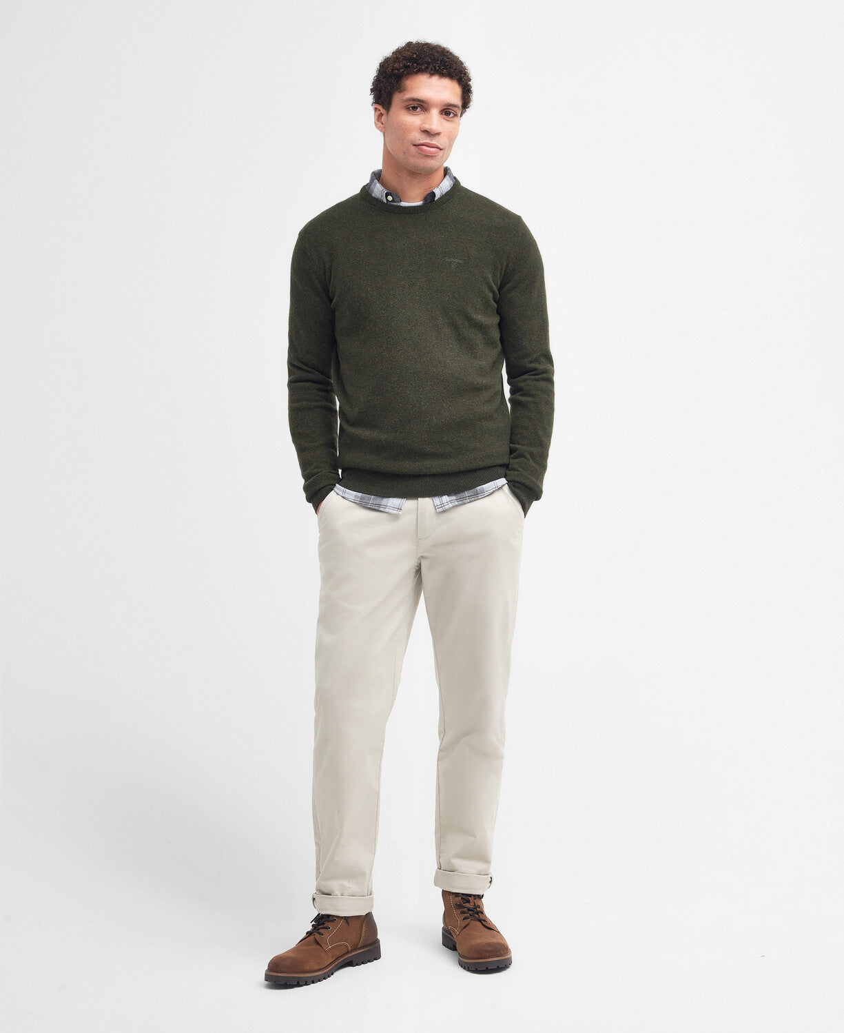 Barbour Essential Lambswool Crew Neck Jumper