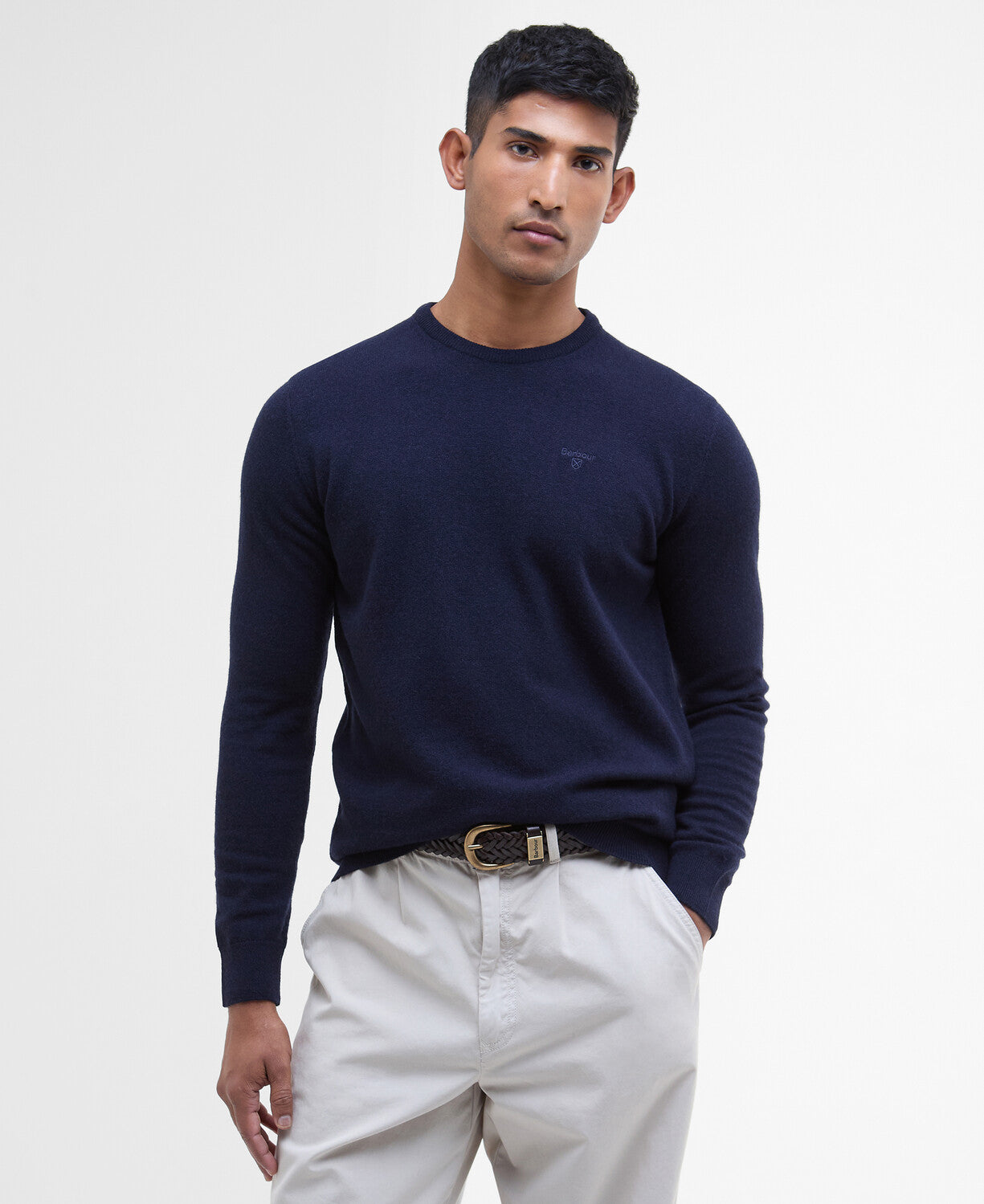 Barbour Essential Lambswool Crew Neck Jumper